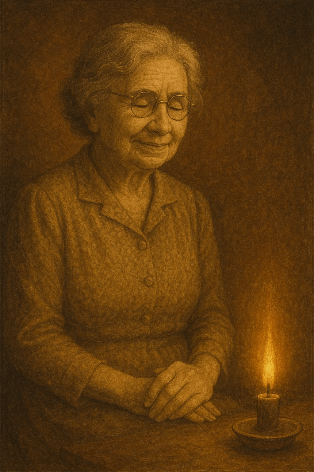an oil painting of Helen Keller