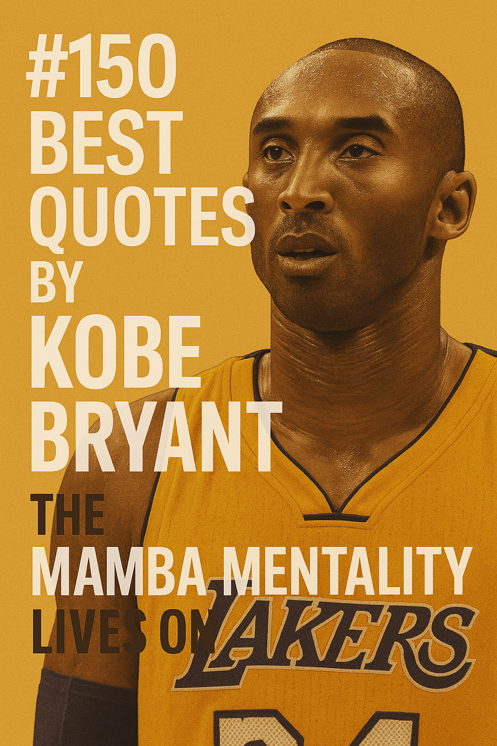 Kobe Bryant on a book cover