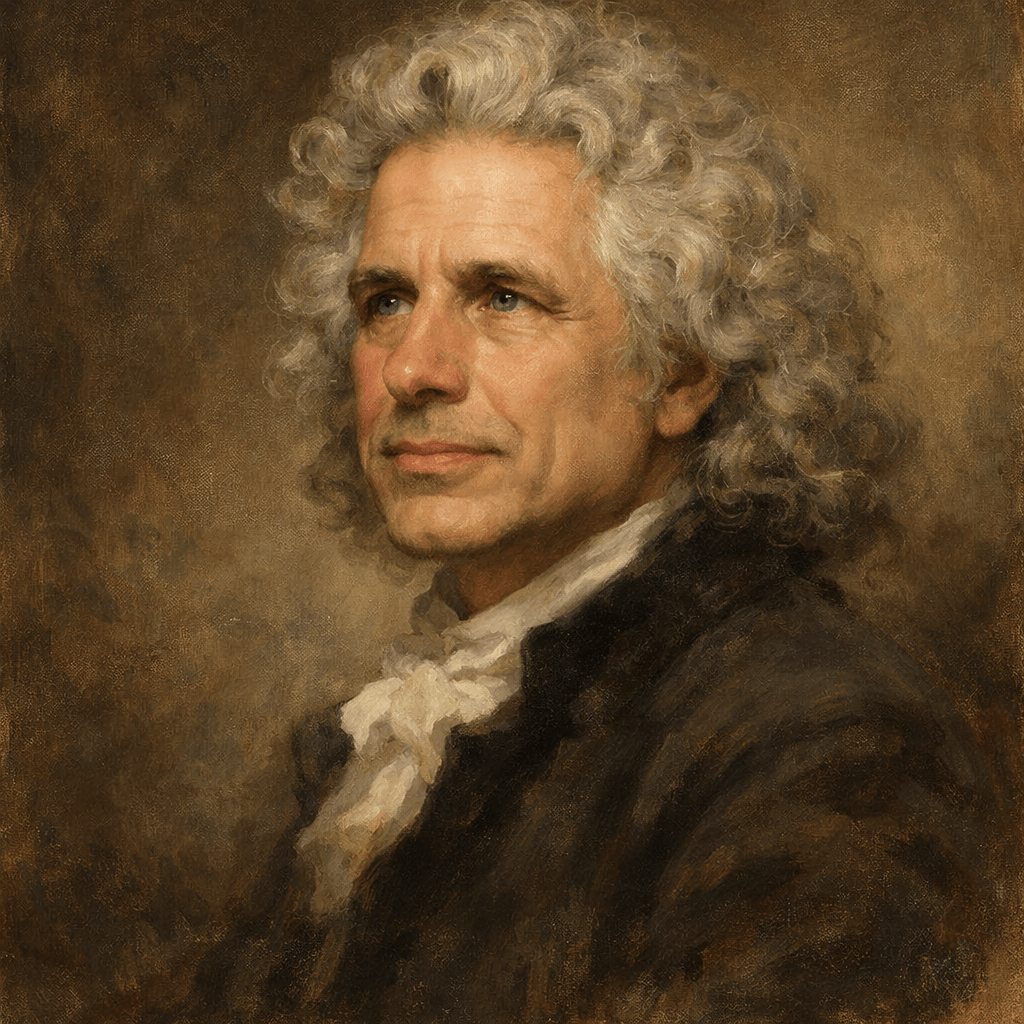 An oil painting of Steven Pinker