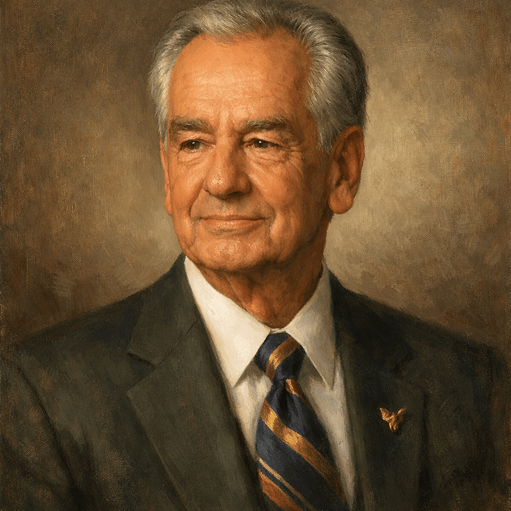 An oil painting of Zig Ziglar