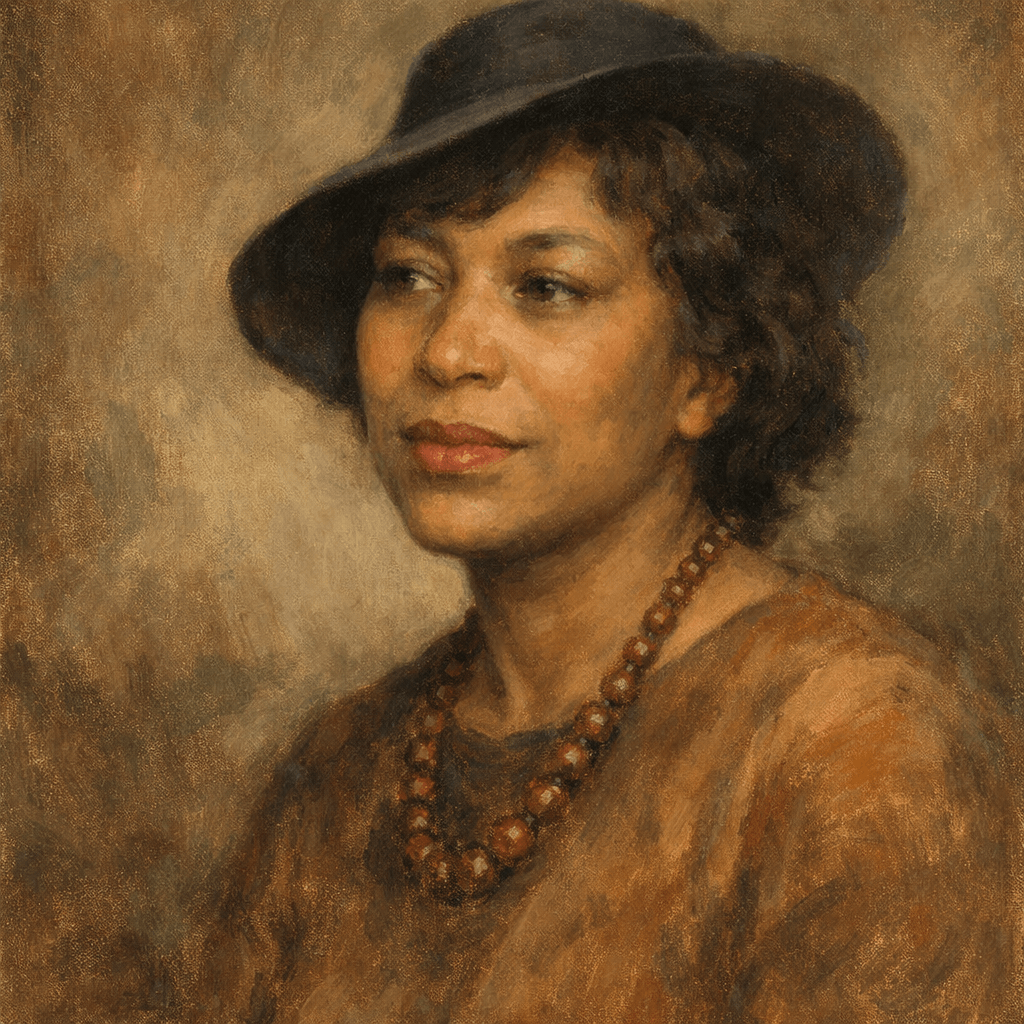 An oil painting of Zora Neale Hurston