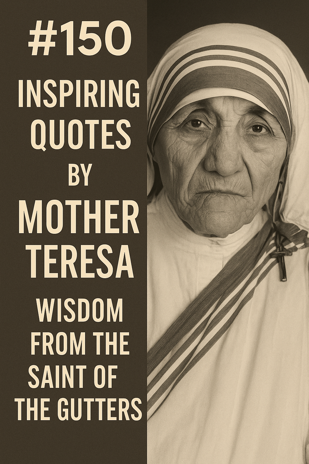An oil painting of Mother Teresa