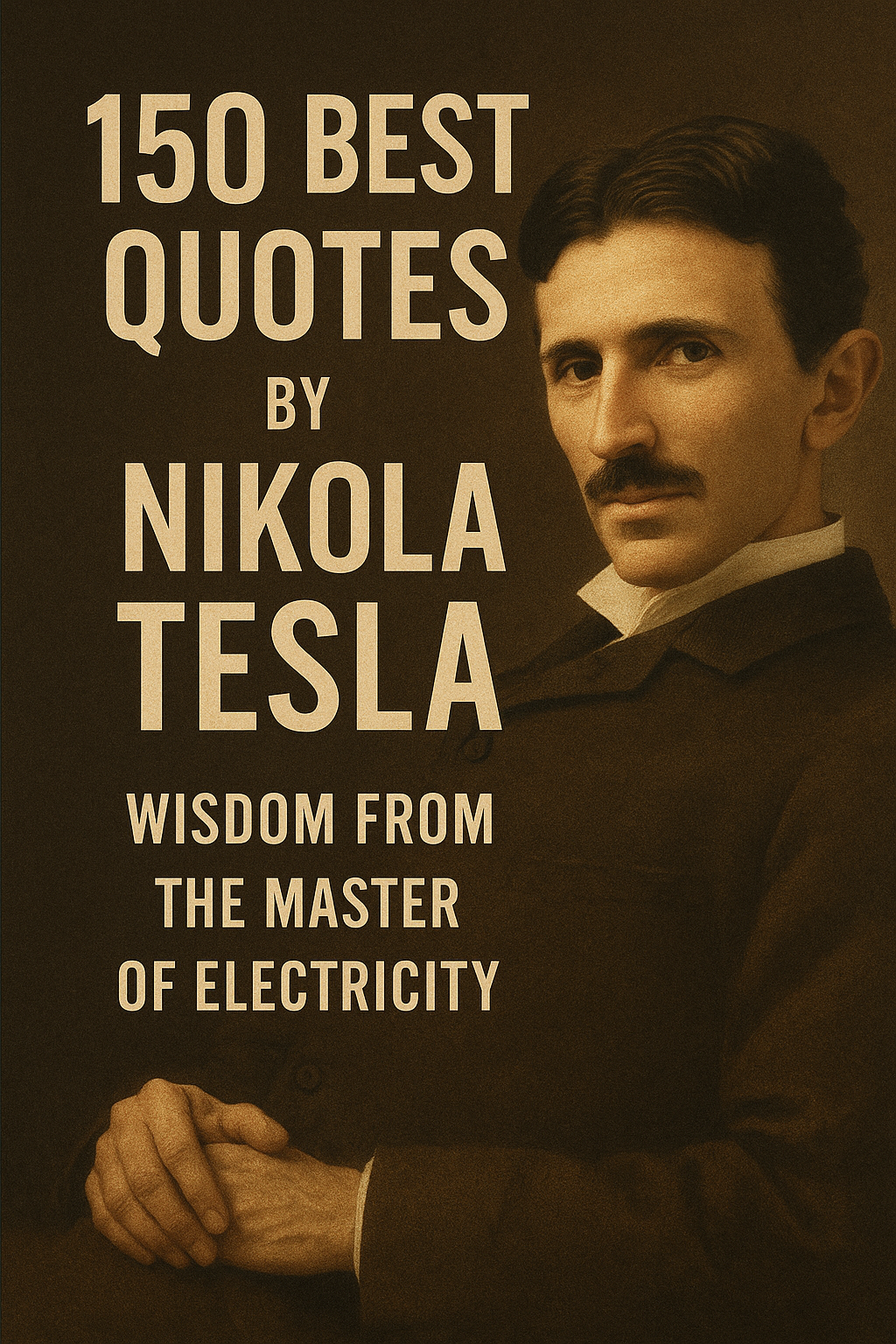 An oil painting of Nikola Tesla