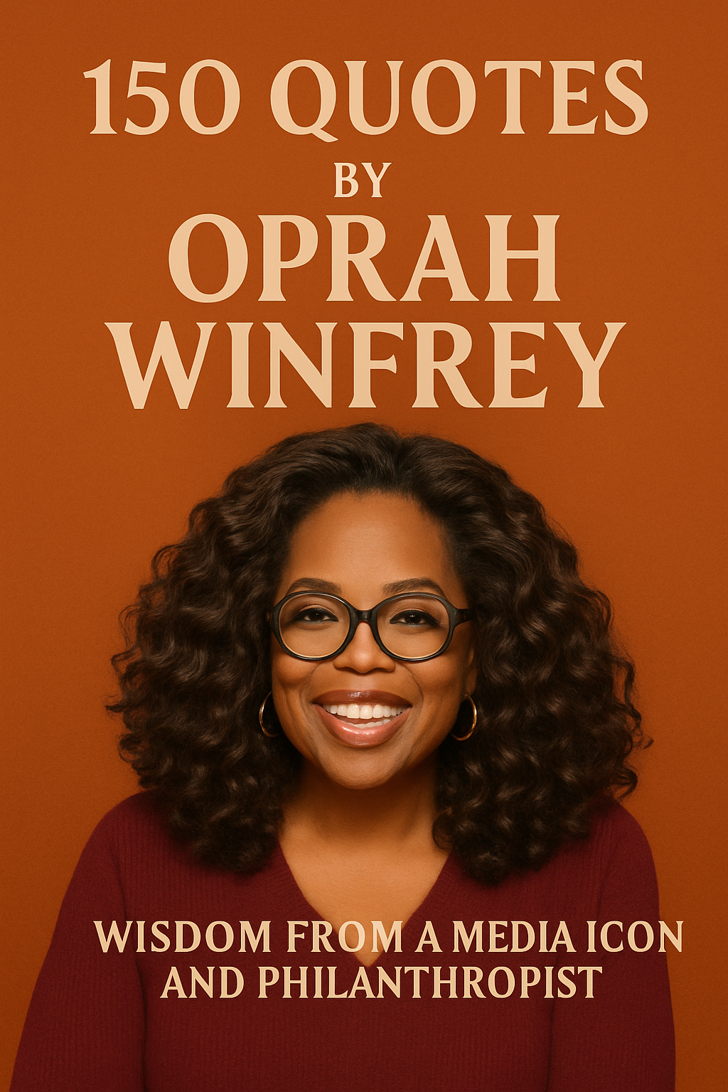 A book cover featuring Oprah Winfrey