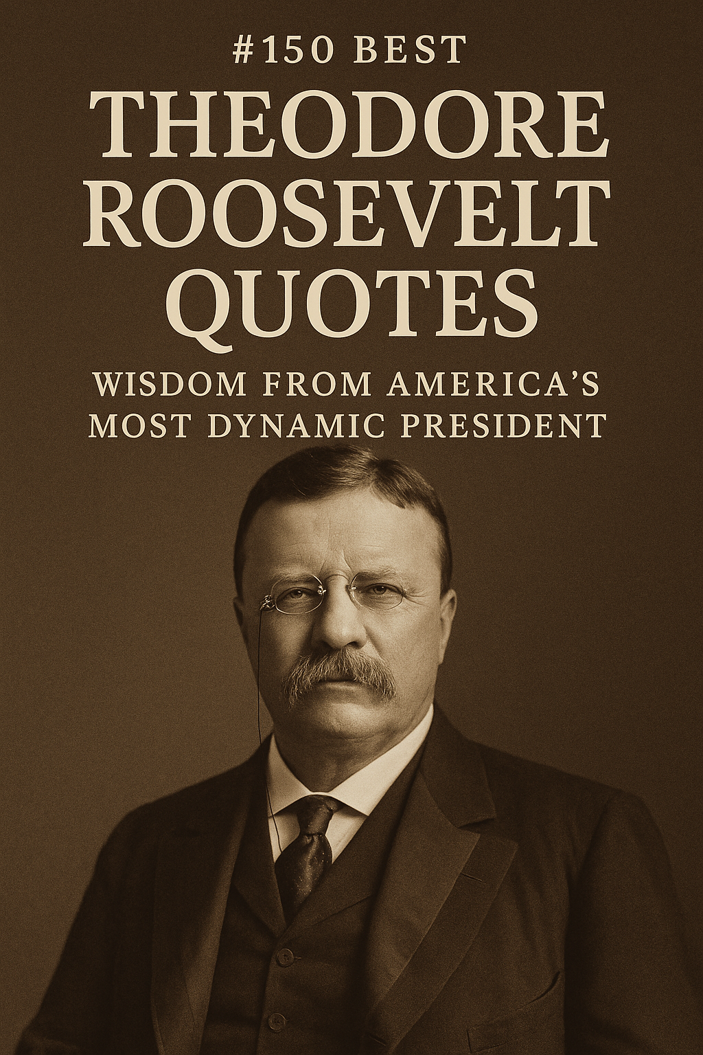 An oil painting of Theodore Roosevelt on a book cover